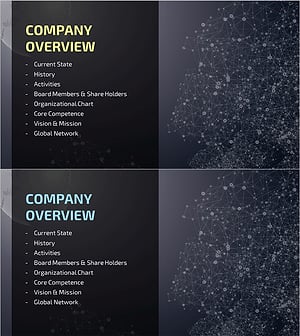 Global Company Profile Template Section – Energetic and Professional Image