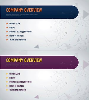 Constellation Themed Business Plan Template Section Slide