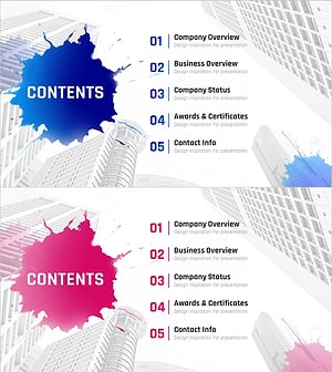 페인팅 테마 회사소개서 템플릿 목차