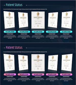 수상 및 인증서 목록 슬라이드 – 성과를 강조하다