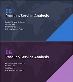 글로벌 마케팅계획 템플릿 간지