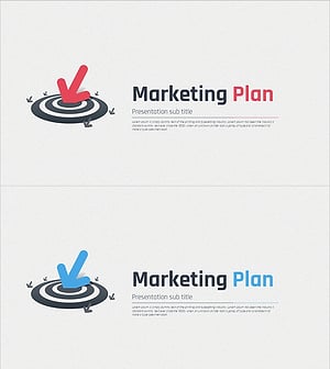 Arrow Marketing Plan Template Cover - Strategy and Vision
