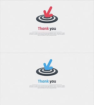 화살표 마케팅 계획 템플릿 엔딩 표지