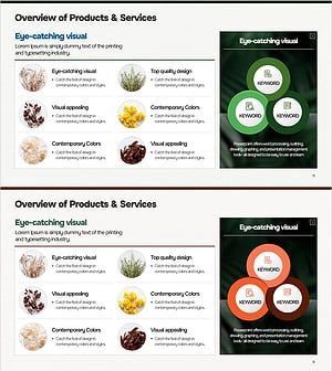 주목받는 천연재료 비주얼과 특성 분석 – 클러스터 다이어그램 활용