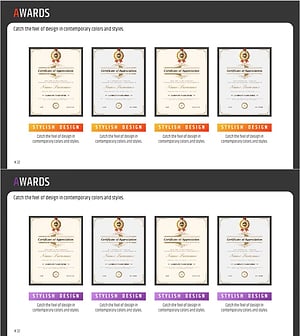 수상내역 목록 – 현대적인 디자인