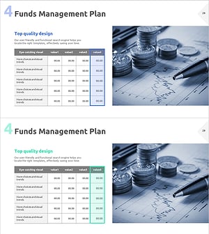 스타트업 투자 소요자금 계획 테이블표 – 청사진 마련