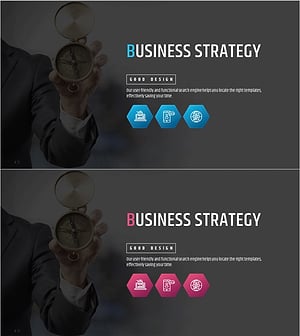 비즈니스 전략 설정 페이지 – 사업비전과 마케팅 전략