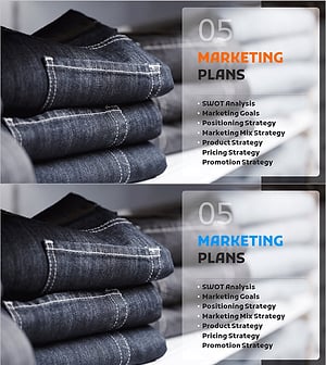 패션 사업계획서 템플릿 간지