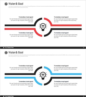 기발한 아이디어 분할 다이어그램으로 사업 비전 수립하기