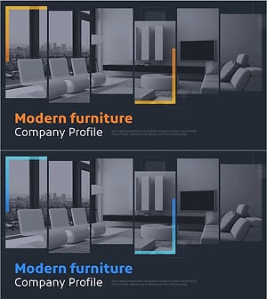 모던 가구 회사소개서 템플릿 표지