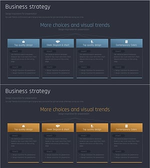 비즈니스 전략 프레젠테이션 – 세련된 디자인의 힘
