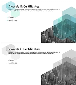 육각형 입체 회사소개서 템플릿 간지