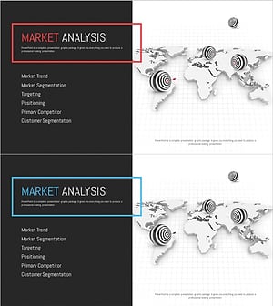 타겟 마케팅 기획서 템플릿 간지 – 시장 분석 특징