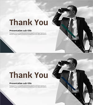 전망 사업계획서 템플릿 엔딩 표지