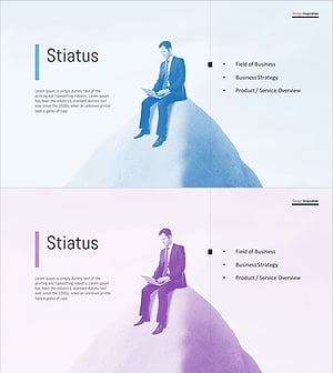 Thinking Office Worker Template – Business Strategy and Overview