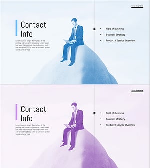 생각하는 회사원 템플릿 간지 – 비즈니스 전략 및 기획