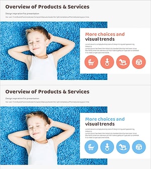 유아용품 사업 서비스 개요 PPT 슬라이드