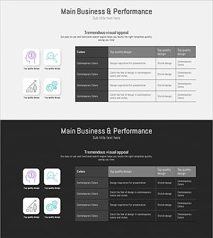 주요성과 테이블 다이어그램으로 사업 목표 시각화 – 성과 기반 전략