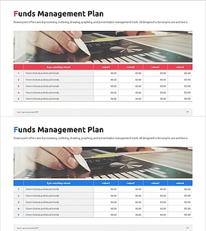 손익계산서 테이블 차트