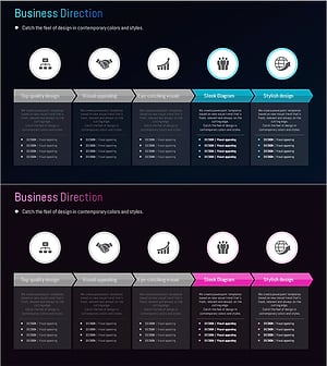 Business Direction Linear Diagram – Visualizing Business Strategy