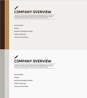 Business Plan Fountain Pen Theme Template Section Slide