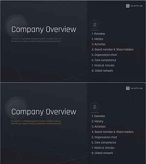 Company Overview PowerPoint Slide – Professional Presentation Design