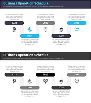 비즈니스 연도별 달성 목표 – 사업추진 전략