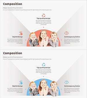 유아용품 사업 구성요소 슬라이드<|image_sentinel|> - 클러스터 다이어그램 디자인