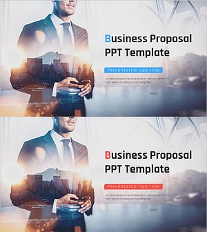 비즈니스 제안서 PPT 템플릿 표지
