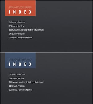 모던 심플 제안서 템플릿 목차 – 전문성과 간결함