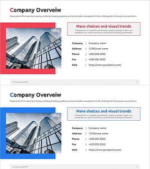 투자유치 회사 개요 슬라이드 – 전문성과 신뢰의 조화