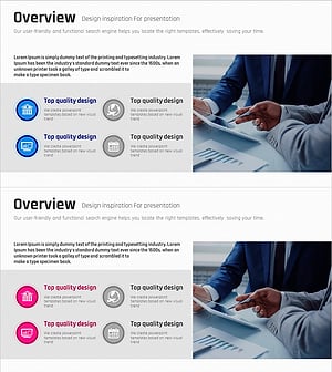 사업 방향성 소개 슬라이드 – 클러스터 다이어그램