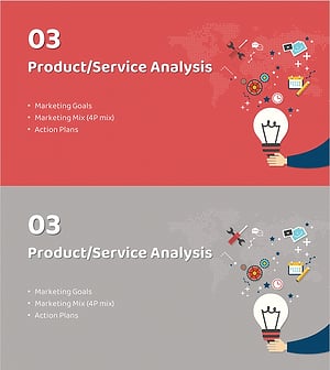 일러스트 테마 마케팅 기획서 템플릿 간지