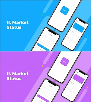 Blue Theme App Service Launch Template Section Slide
