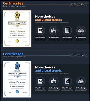 인테리어 사업 수상내역 시각화 슬라이드