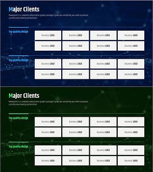주요 협력사 브랜드 목록 – 파트너십 강화를 위한 클러스터 슬라이드