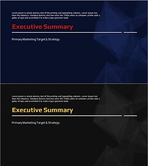 Diamond Theme Marketing Plan Template Section Slide