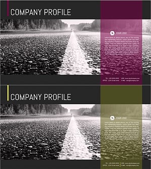 도로 회사소개서 템플릿 표지