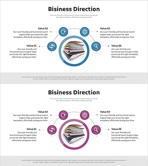 성공적인 사업 전략 다이어그램 – 비즈니스 목표 달성을 위한 연결