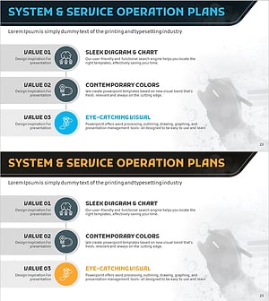시스템 운영계획 일정 슬라이드 – 효율적 사업 관리
