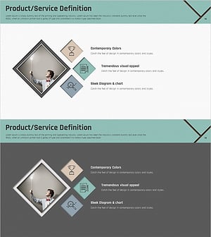 상품/서비스 개요 다이어그램 – 현대적 시각으로 제시