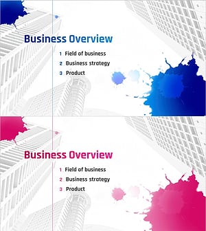 페인팅 테마 회사소개서 템플릿 간지