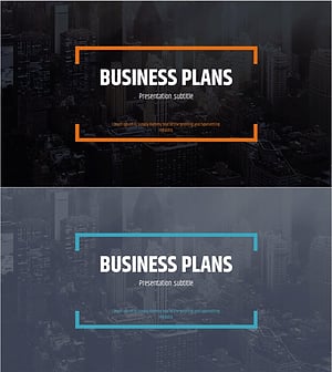 City Modern Theme Business Plan Template Cover