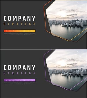 Hexagon Pattern Company Profile Cover – Visualizing Strategy