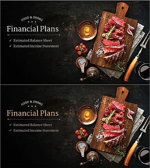 레스토랑 사업 계획 템플릿 간지