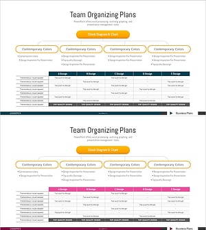 추진계획 구성 슬라이드 – 명확한 목표와 비전