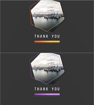 육각형 패턴 회사소개서 엔딩 표지 – 신뢰와 전문성