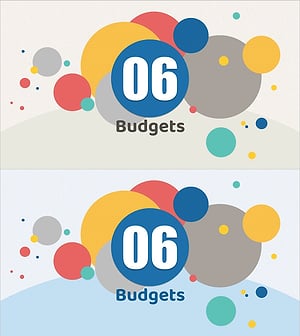 일러스트 원형 테마 마케팅 기획 템플릿 간지