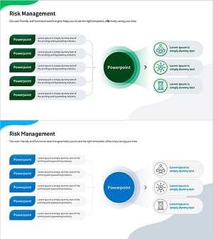 위험 관리 프레젠테이션 템플릿 – 데이터 분석과 전략적 접근