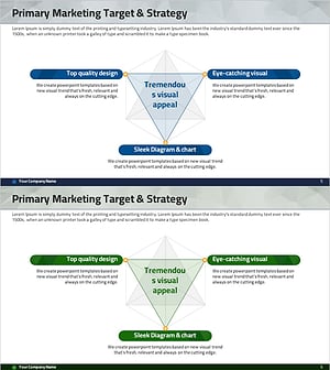 마케팅전략 삼각 중첩 다이어그램